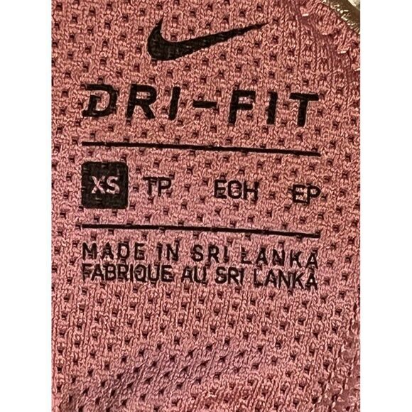 Nike Women's Burgundy & Gold Indy Metallic Low Impact Sports Bra Extra Small NWT - Picture 5 of 7